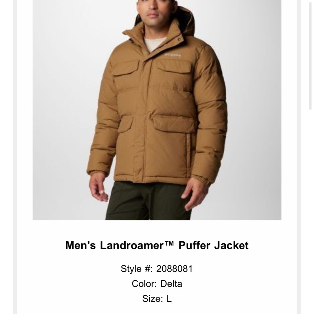 Columbia NWT Men’s Landroamer Puffer Jacket Insulated -size L